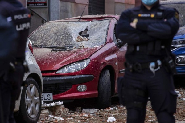 Impactantes imágenes que dejó explosión en un edificio de Madrid