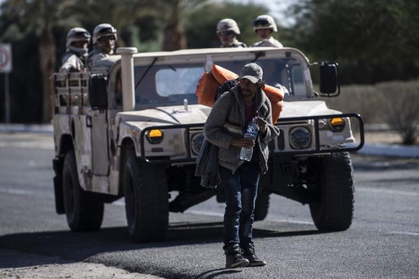 Las duras fotos de los migrantes de la caravana en su paso por Tijuana, México