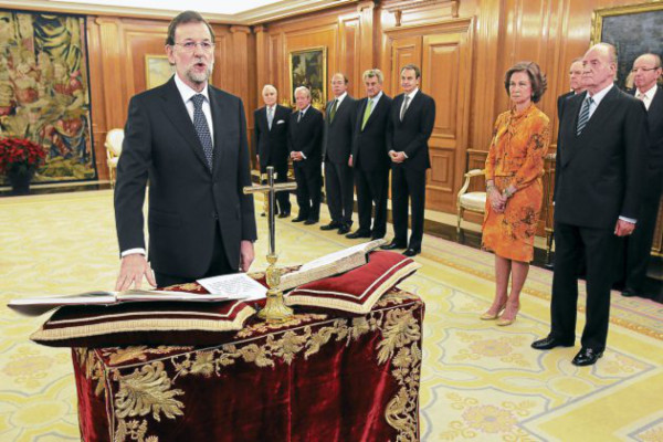 Rajoy juramentado para tomar el gobierno