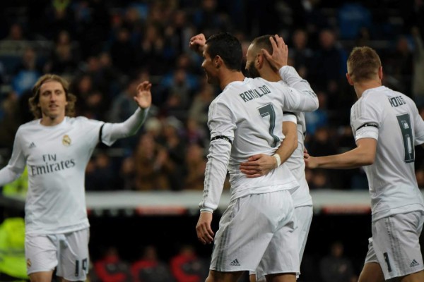 Real Madrid goleo en casa al Sevilla, que le anularon un tanto durante la segunda mitad, foto:AFP.