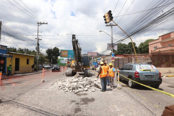 Inician obras de un paso elevado en barrio La Bolsa de Comayagüela
