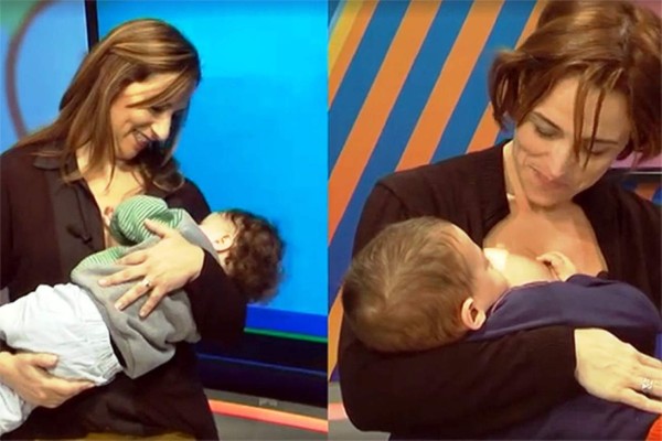 Periodistas amamantan en TV argentina para apoyar una 'teteada masiva'