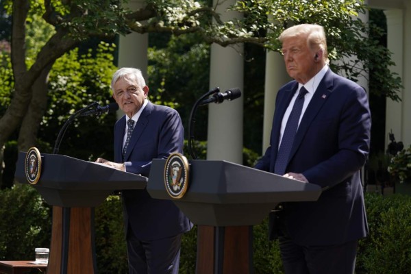 Las imágenes del histórico encuentro de Donald Trump y AMLO