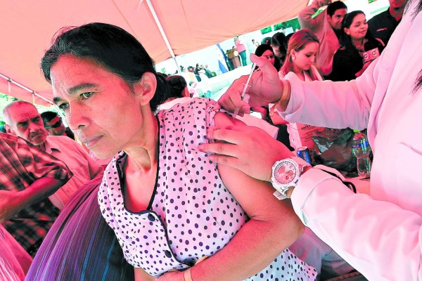 Tegucigalpa: A un 40 por ciento inmunización contra la influenza