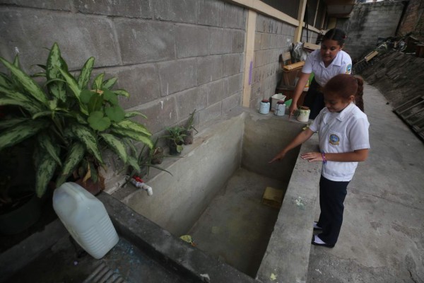 Cada 9 días se distribuirá el agua desde este fin de semana en la capital de Honduras
