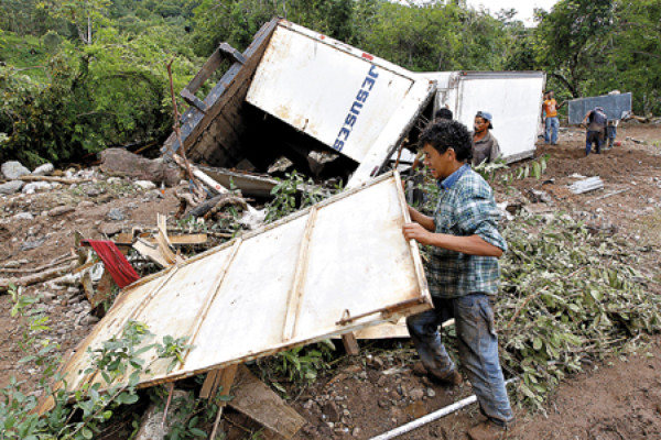 Lluvias causan desastre en La Libertad