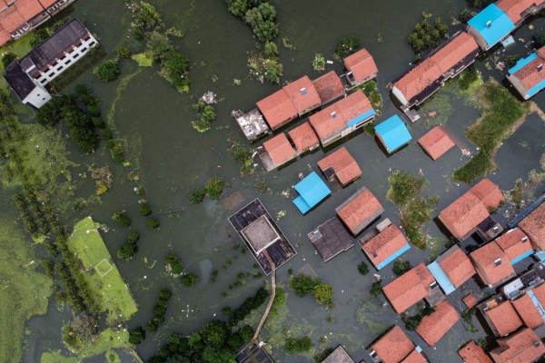 Impactantes fotos de las inundaciones en China tras descargar presas