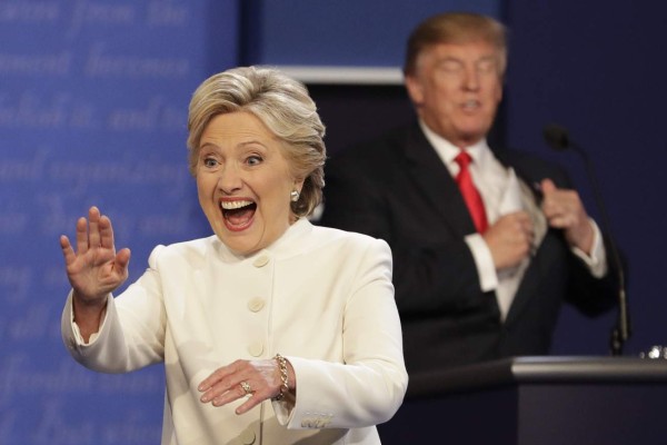 Los expresivos rostros de los candidatos a la presidencia de EEUU