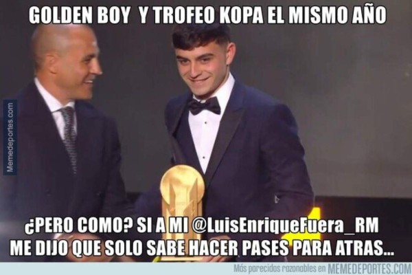 Messi es feliz con su Balón de Oro y memes arremeten contra Cristiano Ronaldo