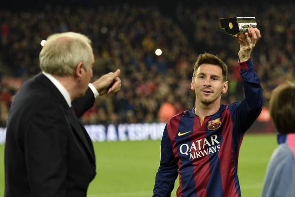Messi recibió el Trofeo LFP al máximo goleador de la historia de la Liga