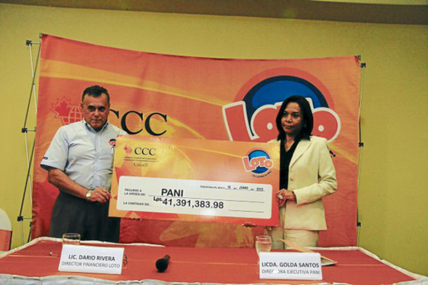 Loto entrega L 43.4 millones al Pani