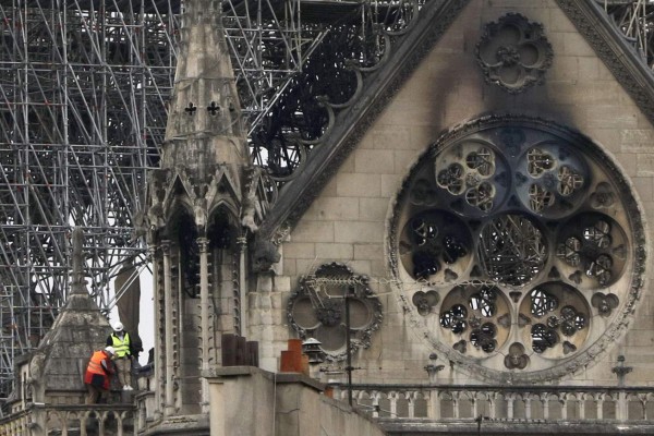 Así quedó la catedral de Notre Dame después del incendio