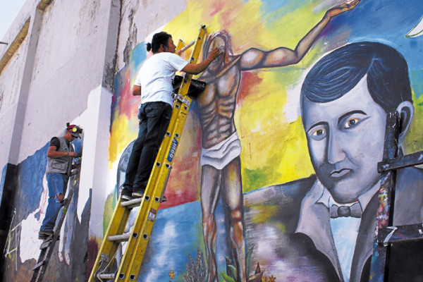 Amplios murales resaltan el civismo, la religión y costumbres de Choluteca