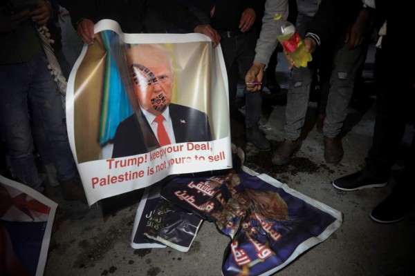 Palestinos dicen no al plan de paz de Trump y realizan fuertes protestas (FOTOS)&nbsp;&nbsp;