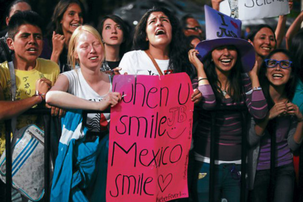 Justin Bieber desató la euforia total en México