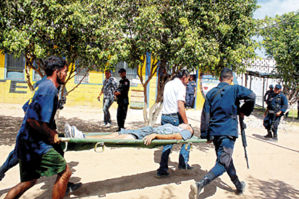Simulacro de incendio en penal de Choluteca fue un éxito