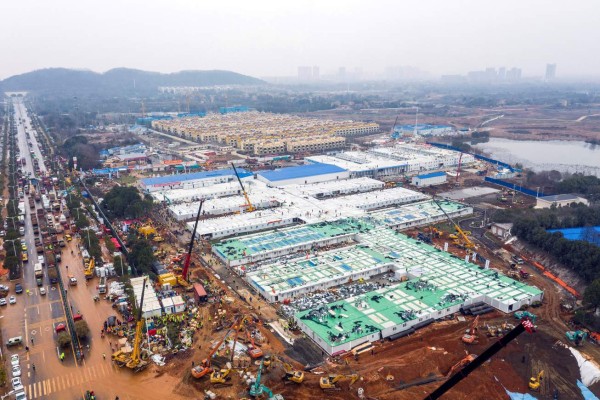 FOTOS: Así quedó el hospital que China construyó en 10 días para recibir pacientes con coronavirus