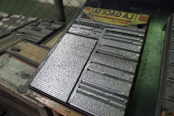 La imprenta de la Empresa Nacional de Artes Gráficas de Honduras... donde el tiempo no pasa