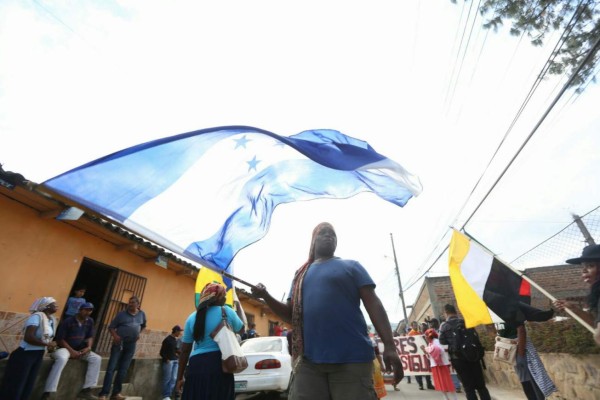 Garífunas protestan por la muerte de Berta Cáceres