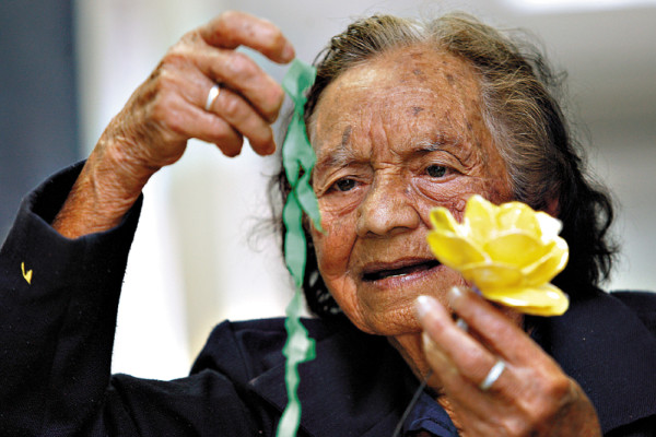 Entre flores, celofán y poemas