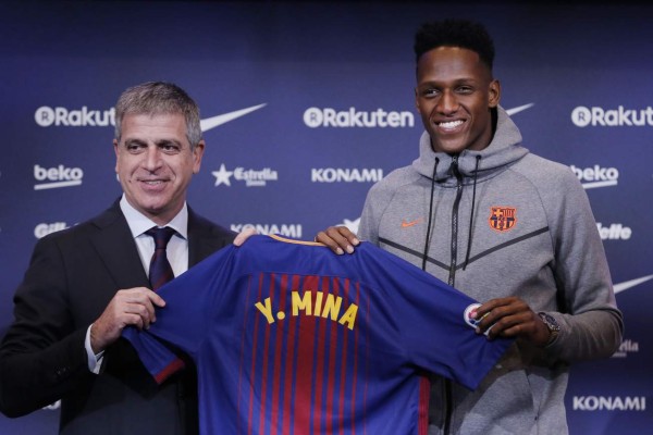 'Quiero hacer historia' en el Barcelona, asegura Yerry Mina