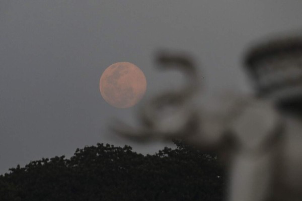 Las espectaculares imágenes que nos deja la Superluna rosa