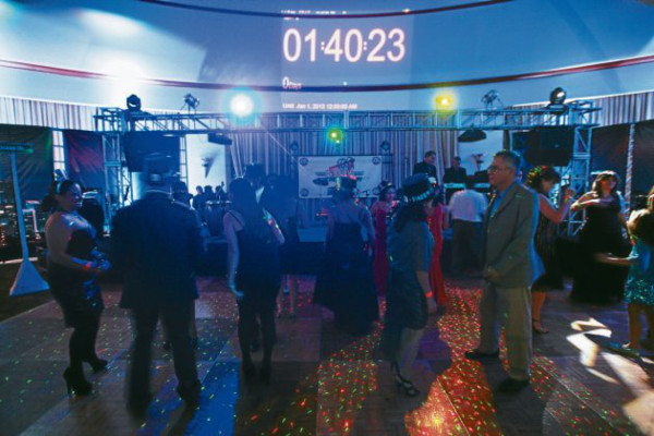 Espectacular bienvenida al nuevo año en Tegucigalpa