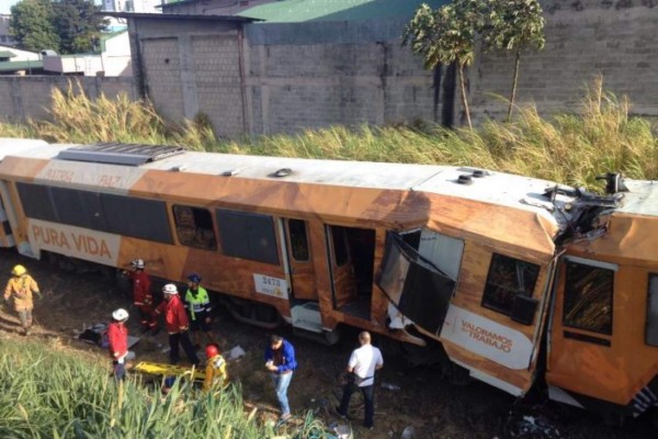 Choque frontal de trenes deja 245 heridos en Costa Rica&nbsp;&nbsp;