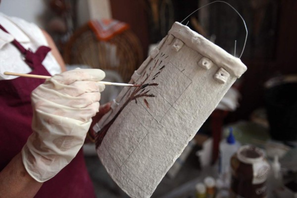 Originales creaciones de basura con uso decorativo