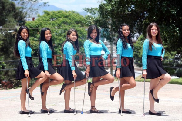 Las carismáticas palillonas del Instituto Técnico Honduras que desfilarán este 15 de septiembre