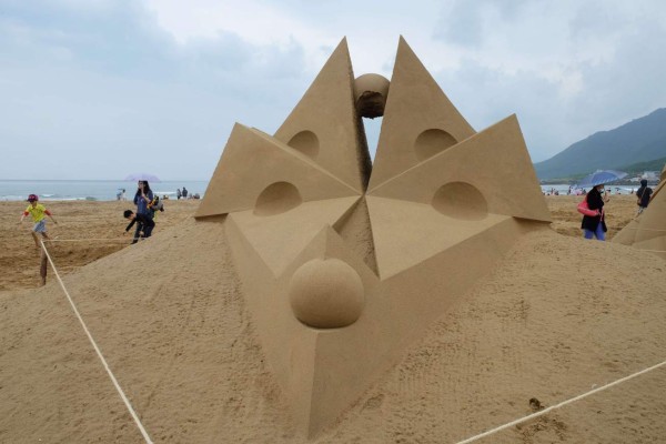 Obras de arte en la arena