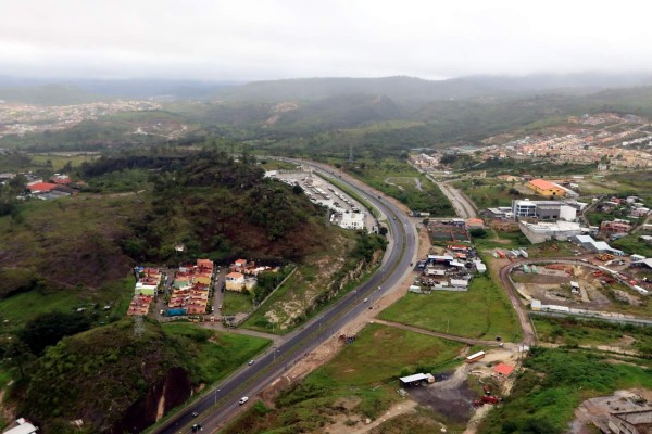 Tegucigalpa vista desde las alturas