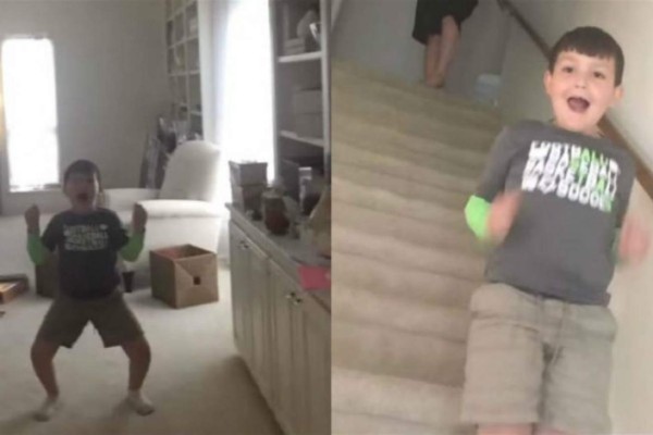 Conmovedora reacción de un niño al enterarse que venció el cáncer