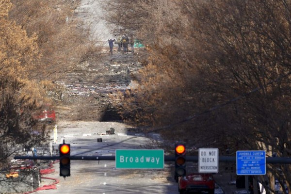 Escombros y caos: las imágenes de la explosión en Nashville