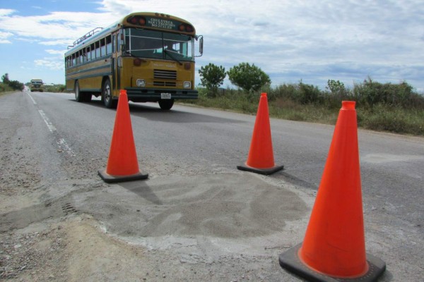 Daños en carretera a San Marcos de Colón alarma a los conductores