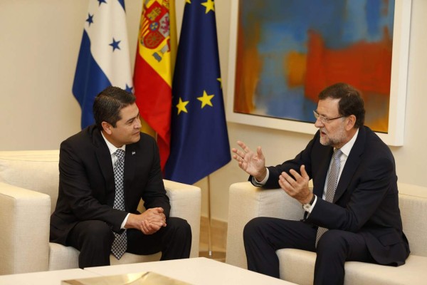 La visita del presidente de Honduras en fotos