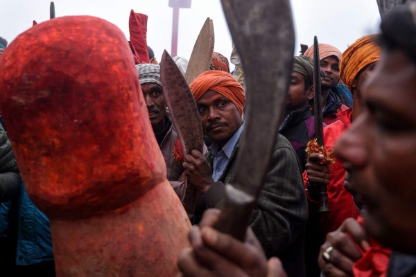FOTOS: El dantesco ritual en el que degollaron a 300 mil animales en Nepal