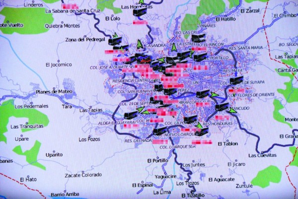 Botón de pánico funciona en más de 100 buses de la capital de Honduras