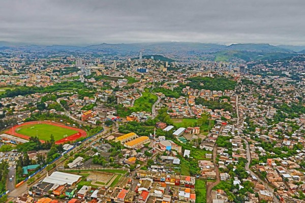 Tegucigalpa vista desde las alturas