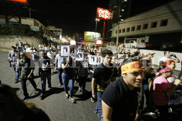 Segunda marcha nacional en Honduras en apoyo a Kevin Solórzano