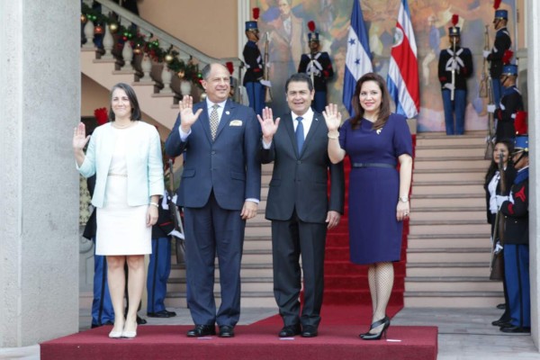 Presidente de Costa Rica de visita oficial en Tegucigalpa&nbsp;