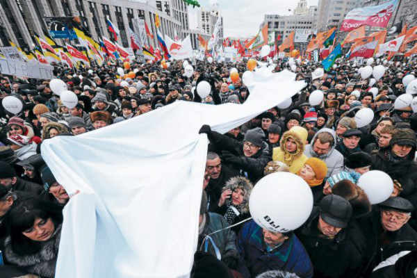 Las manifestaciones golpean a Putin