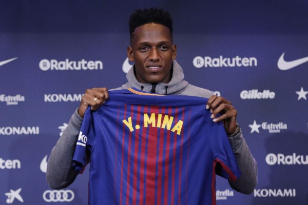 'Quiero hacer historia' en el Barcelona, asegura Yerry Mina