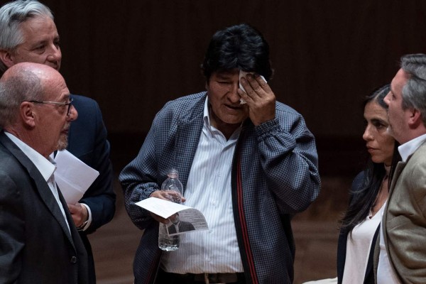 FOTOS: Momento en que Evo Morales fue abucheado durante conferencia