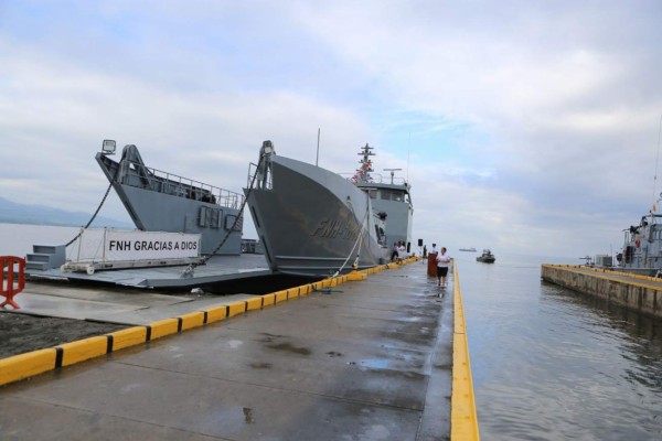 Así comienza sus misiones el buque 'Gracias a Dios' en Honduras