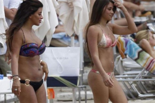 La mujer de Messi acapara las miradas al mostrar su trasero