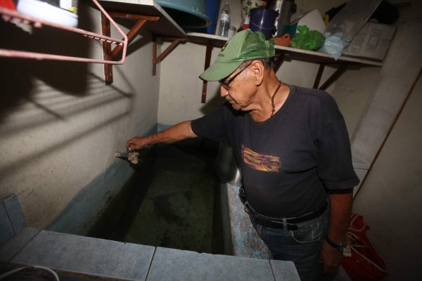 Siete colonias de la capital en crisis de agua