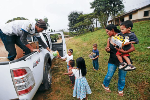 EL HERALDO llevó alegría a la tribu tolupán