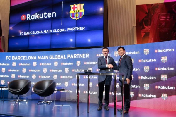 El grupo japonés Rakuten será el nuevo patrocinador del FC Barcelona