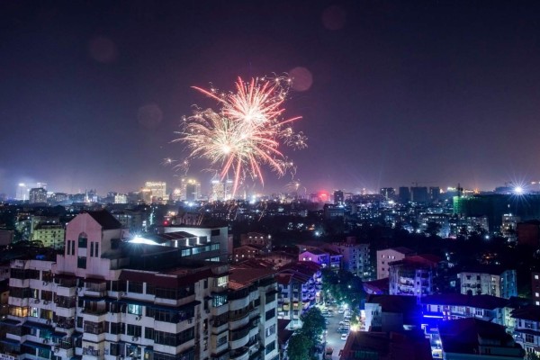 Así brilló la llegada del Año Nuevo en países de Europa, Asia y Medio Oriente